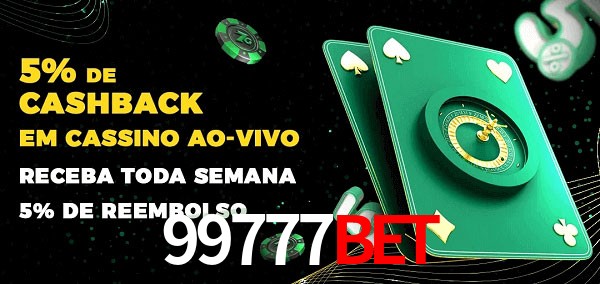 Promoções do cassino ao Vivo 99777bet